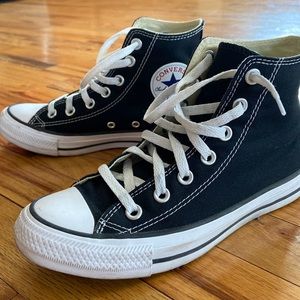 Black High Top Converse Sneakers